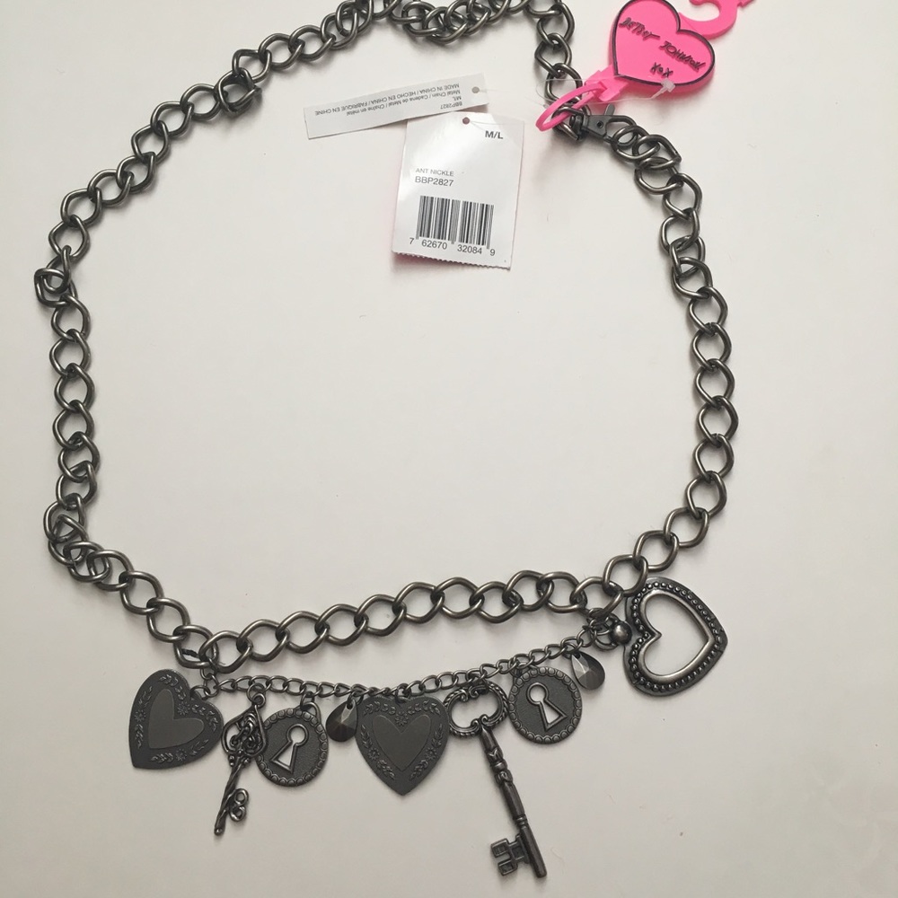 NWT Betsey Johnson Antique Nickle Belt. M/L